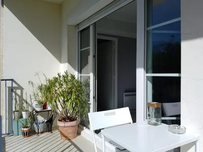 Balcon ou terrasse dans l'établissement Downtown Apartment