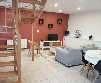 Coin salon dans l'établissement Gîte Grand'elle