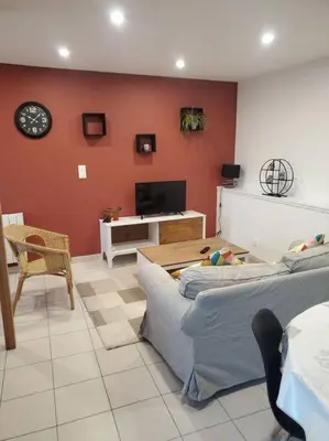 Coin salon dans l'établissement Gîte Grand'elle