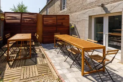 Terrasse ou espace extérieur de l'établissement Dodo Normand 3 chambres bedrooms - Poêle à granulés - Linge - Ménage - Inclus