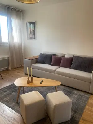 Coin salon dans l'établissement Le vaugueux
