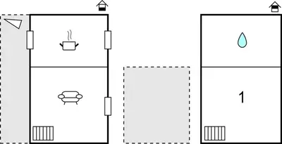 Plan de l'établissement Lovely Home In Les Loges-Marchis