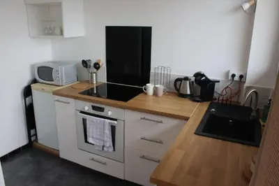 Cuisine ou kitchenette dans l'établissement Bellevue - 35 m2 - parking - 10 min centre-ville