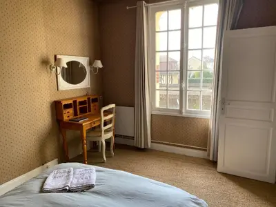 Un ou plusieurs lits dans un hébergement de l'établissement Le Petit Shamrock - villa sur la plage