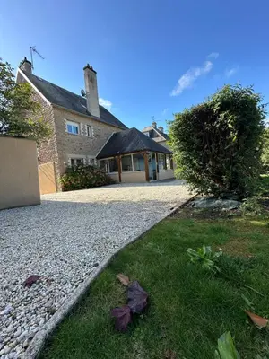 Jardin de l'établissement Gite Bonheur du Pré-Salé