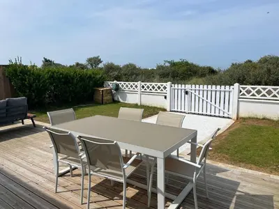 Balcon ou terrasse dans l'établissement Maison face à la mer