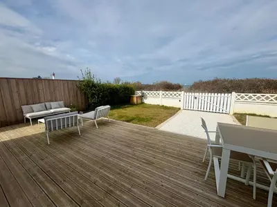 Balcon ou terrasse dans l'établissement Maison face à la mer