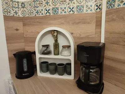 Plateau bouilloire dans l'établissement Gîte Bienvenue chez Naty