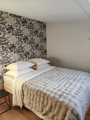 Un ou plusieurs lits dans un hébergement de l'établissement Appartement plein sud