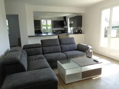 Coin salon dans l'établissement Maison avec terrain clos
