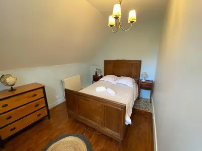 Un ou plusieurs lits dans un hébergement de l'établissement Villa Mirabelle - Proche plage
