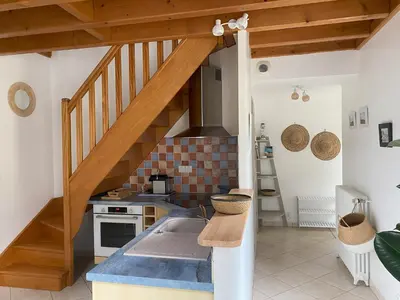 Coin salon dans l'établissement Terres de Nacre - Hébergement touristique & d'affaires