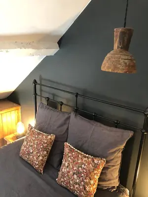 Un ou plusieurs lits dans un hébergement de l'établissement La Chambrette La Canopée du Mont