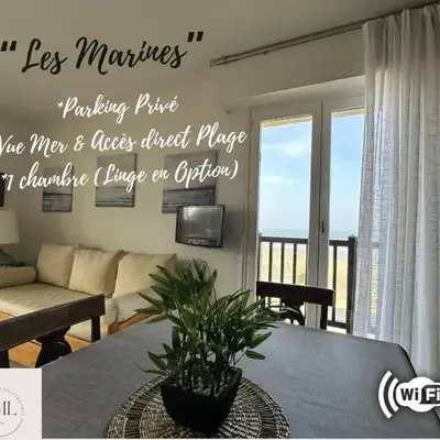 Les Marines-Vue mer & plage Cabourg