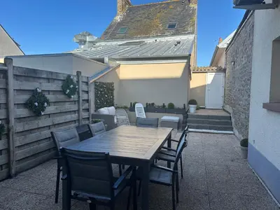 Terrasse ou espace extérieur de l'établissement Appartement sur le port de Saint-Vaast-la-Hougue