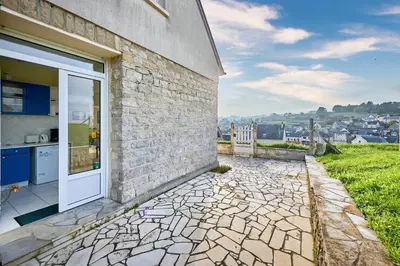 Vue générale sur la montagne ou vue sur la montagne depuis la maison de vacances