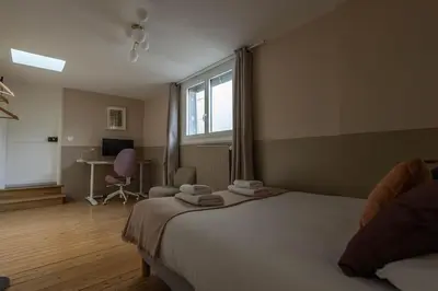 Un ou plusieurs lits dans un hébergement de l'établissement Maison Alternativi - hyper centre