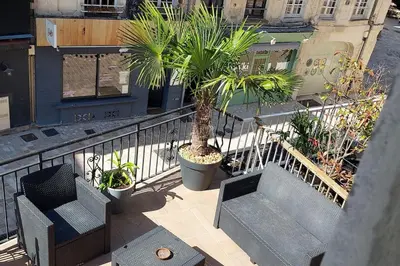 Balcon ou terrasse dans l'établissement Appartement quartier Vaugueux