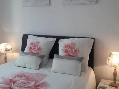 Un ou plusieurs lits dans un hébergement de l'établissement Sea View Family Escape