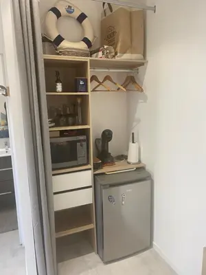 Cuisine ou kitchenette dans l'établissement Hébergement