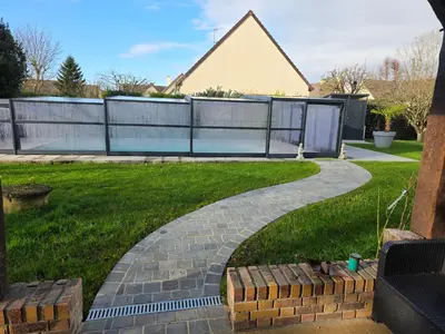 Jardin de l'établissement Maison 6 chambres avec piscine proche Cabourg