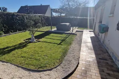 Jardin de l'établissement Maison 6 chambres avec piscine proche Cabourg