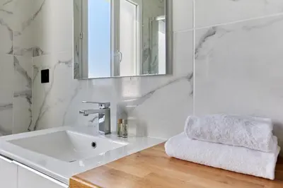 Salle de bains dans l'établissement Appartement Sérénité Normande - Welkeys