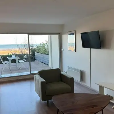 Appartement 3 pièces avec accès direct plage et WiFi - FR-1-487-377
