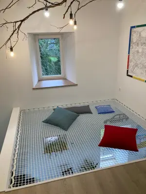 Un ou plusieurs lits dans un hébergement de l'établissement 3 Chambres à louer chez habitant