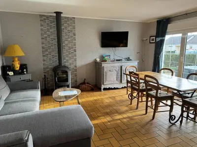 Cuisine ou kitchenette dans l'établissement Le Rivage, Maison avec jardin proche de la mer