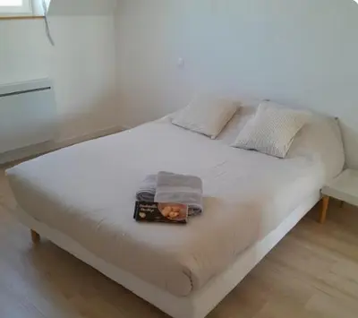 Un ou plusieurs lits dans un hébergement de l'établissement Appartement cosy & central
