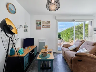 Coin salon dans l'établissement Holiday Home Lésaro by Interhome