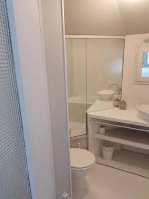 Salle de bains dans l'établissement Chambres d'hôtes Christa