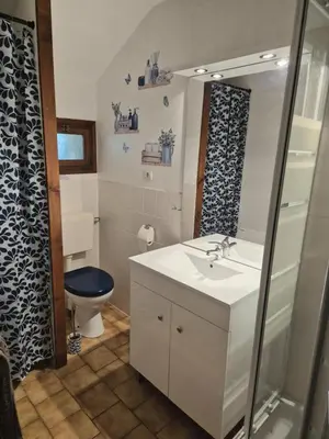 Salle de bains dans l'établissement Le Longbeach 2