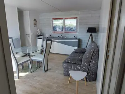 Coin salon dans l'établissement chalet de 1 a 7 personnes