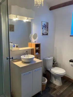 Salle de bains dans l'établissement La Goulaiserie