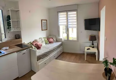 Télévision ou salle de divertissement dans l'établissement Maisonnette Individuelle