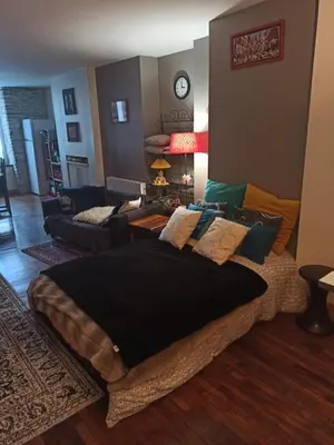 Un ou plusieurs lits dans un hébergement de l'établissement appartement hyper centre ville au 1er étage