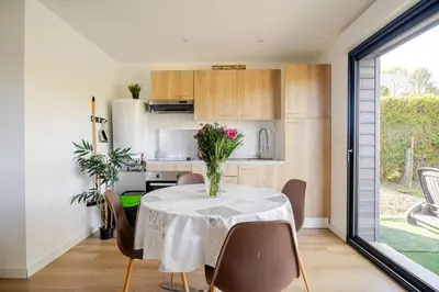 Cuisine ou kitchenette dans l'établissement A place of zen