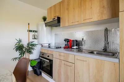 Cuisine ou kitchenette dans l'établissement A place of zen