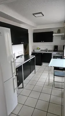 Cuisine ou kitchenette dans l'établissement Gite chez Corinne et Marc