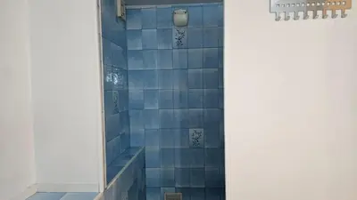 Salle de bains dans l'établissement Gite chez Corinne et Marc