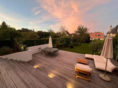 Balcon ou terrasse dans l'établissement La Maison du Nice Caennais