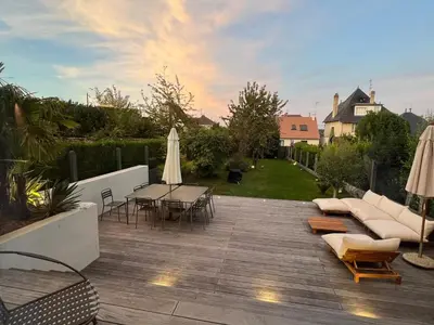 Balcon ou terrasse dans l'établissement La Maison du Nice Caennais
