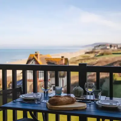 Studio à Cabourg avec balcon et vue mer