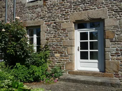 Jardin de l'établissement Maison typique Normande Mont St Michel