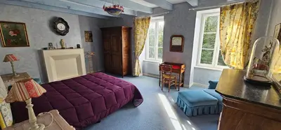 Un ou plusieurs lits dans un hébergement de l'établissement Maison typique Normande Mont St Michel