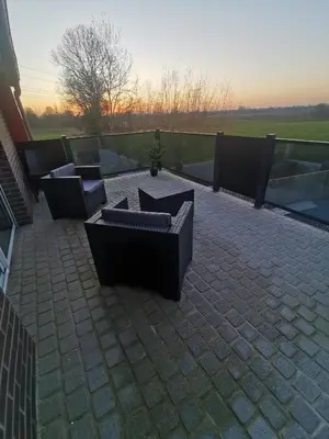 Balcon ou terrasse dans l'établissement Gîte des Marais
