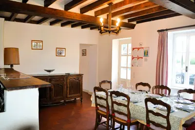 Coin salon dans l'établissement Maison Le Landais