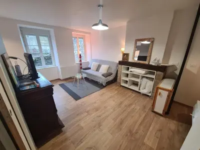 Coin salon dans l'établissement Superbe appartement